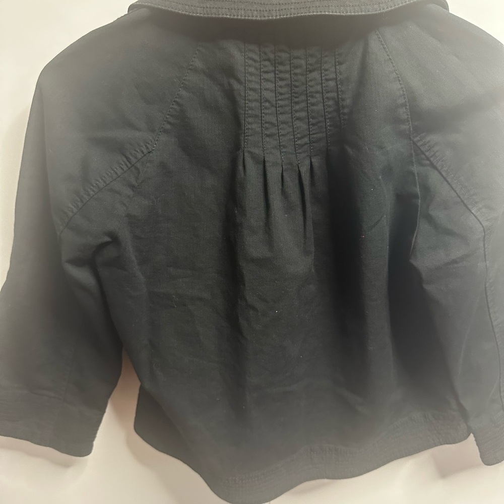 Hinge Black Button-Up Cropped Jacket - image 6